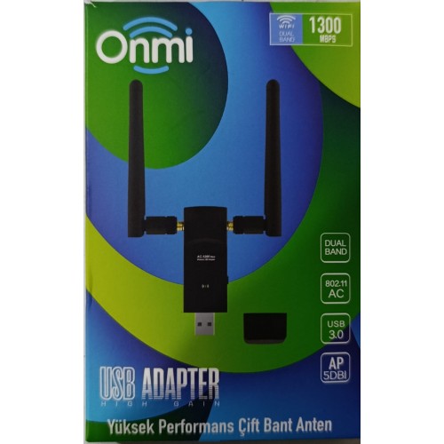 ONMİ 1300 MBPS 2,4&5,8GHZ ÇİFT ANTEN WİFİ